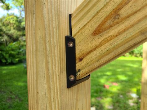 metal bracket for wood railing outdoor|hidden deck railing brackets.